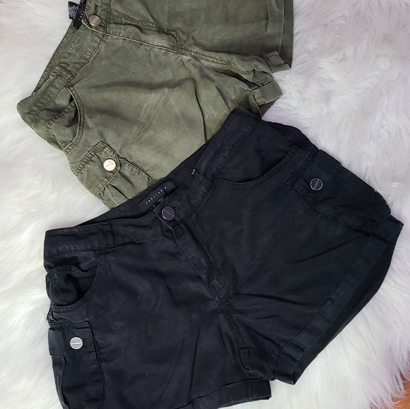 ARMY GREEN- Sanctuary Cargo Shorts - Picture 1 of 2